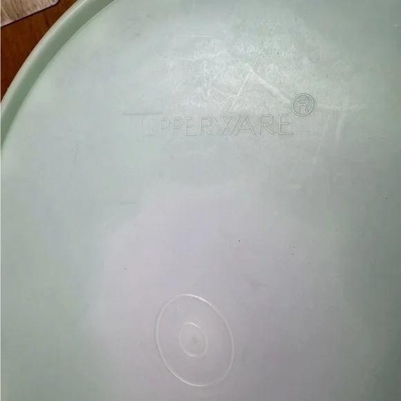 Vintage Tupperware Jello Mold Container – Seafoam Green with Lid – 12” Diameter - Picture 3 of 3